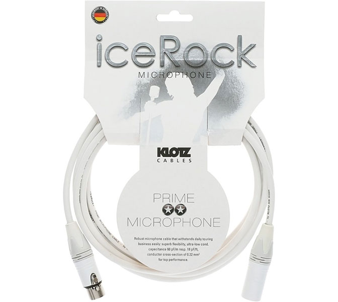Mikrofónny kábel KLOTZ, 1m, iceRock, IRFM0100