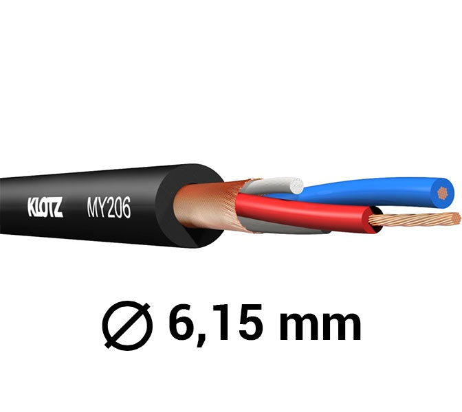 KLOTZ - MY206SW Mikrofónny kábel, 100m