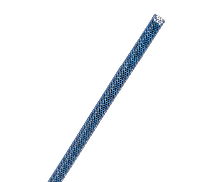 TECHFLEX - PTN0.13BL - spletaný návlek na kábel, 2,4 - 6,4 mm, modrý