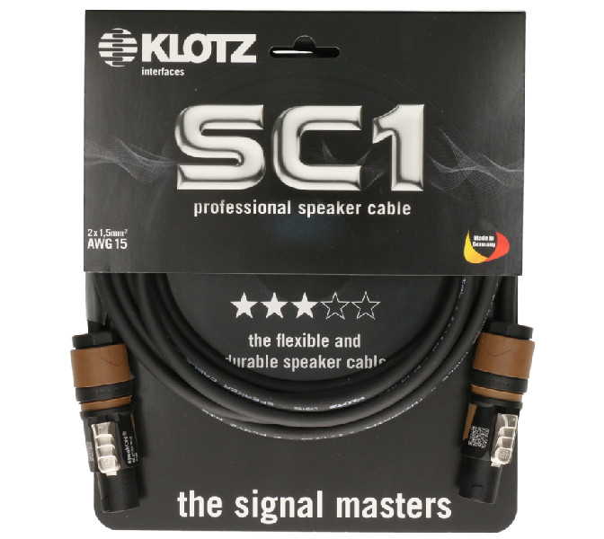 Reproduktorový kábel KLOTZ, 3m, SC1, SC1-L2FF0300