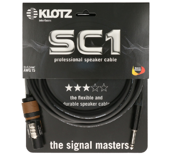 Reproduktorový kábel KLOTZ, 10m, SC1, SC1-L2FP1000