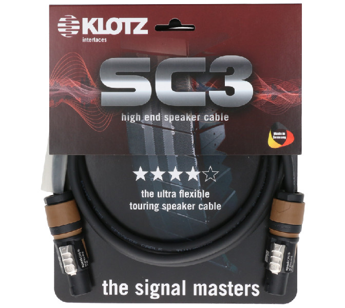 Reproduktorový kábel KLOTZ, 2m, SC3-L2FF0200