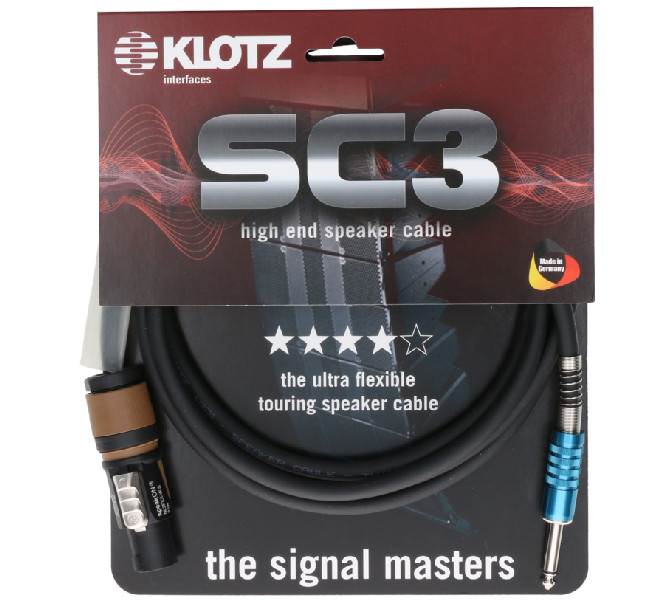 Reproduktorový kábel KLOTZ, 1m, SC3, SC3-L2FP0100